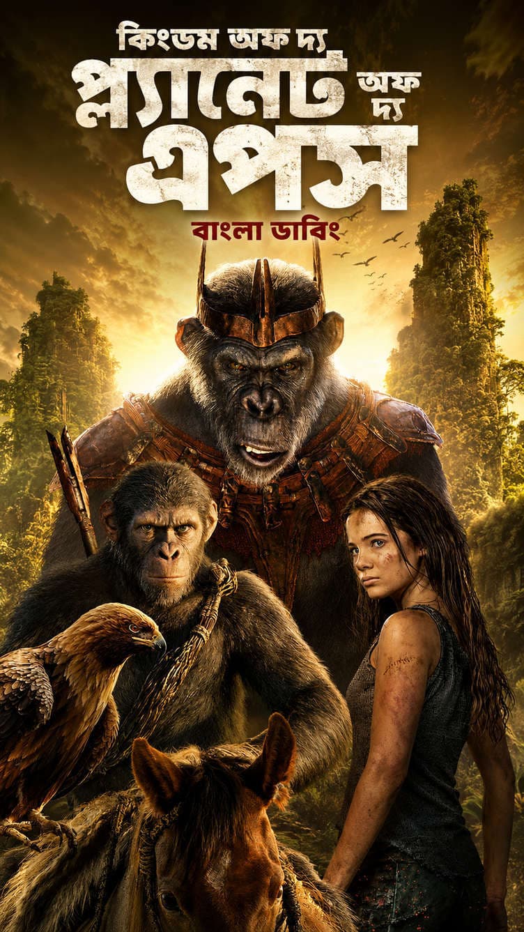 Kingdom of the Planet of the Apes 2026 Bengali Dubbed Movie 720p UNCUT WEB-DL Download